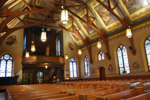The interior of the church. Copyright James Hrkach